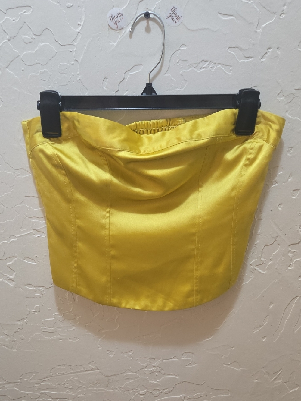 3/$10 Wild Fable Yellow Sleeveless Bustier Crop Top